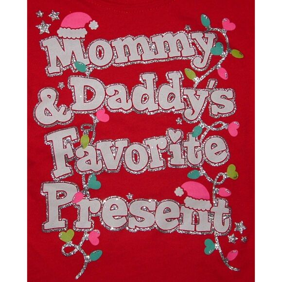 NEW Girls Sz 6-9 Months Christmas Holiday 2 Pc Shirt Lot GERBER CHILDRENS PLACE - Picture 3 of 3